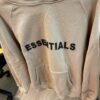 FEAR OF GOD FOG ESSENTIALS 8TH 第八季複線高街男女背後雙排硅膠字母拉鏈衛衣連帽開衫外套
