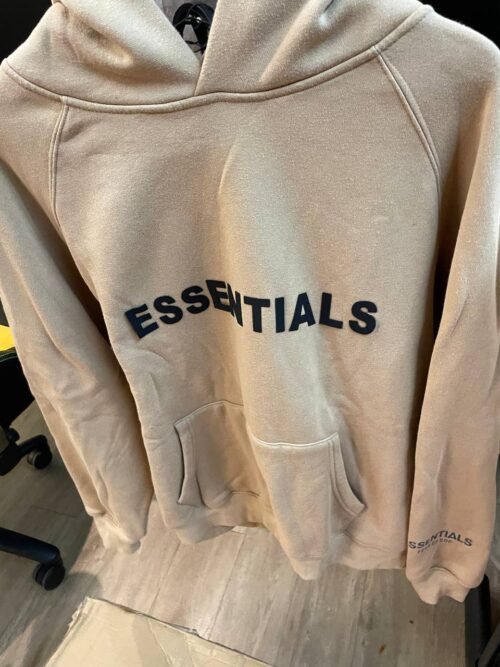 FEAR OF GOD FOG ESSENTIALS 8TH 第八季複線高街男女背後雙排硅膠字母拉鏈衛衣連帽開衫外套