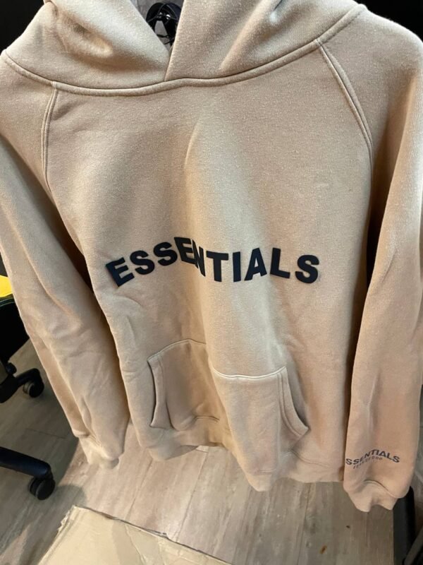 FEAR OF GOD FOG ESSENTIALS 8TH 第八季複線高街男女背後雙排硅膠字母拉鏈衛衣連帽開衫外套