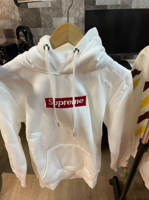 6 SUPREME 21FW Box Logo Hooded Sweatshirt 秋冬全新配色bogo連帽衛衣 白色