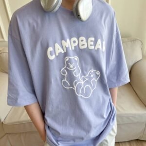 CAMPBEAR 小熊軟糖 特殊色 淡藍色 短袖 短T 短TEE